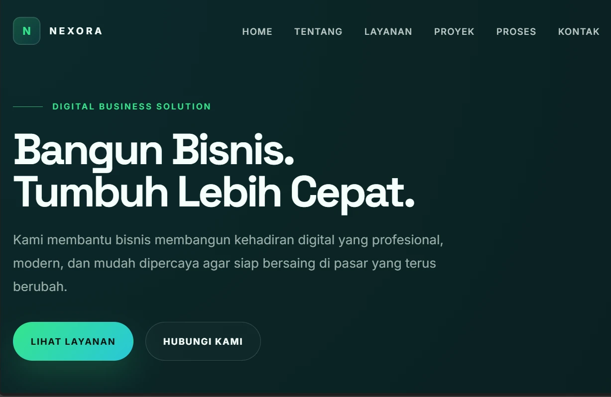 Website Bisnis NEXORA