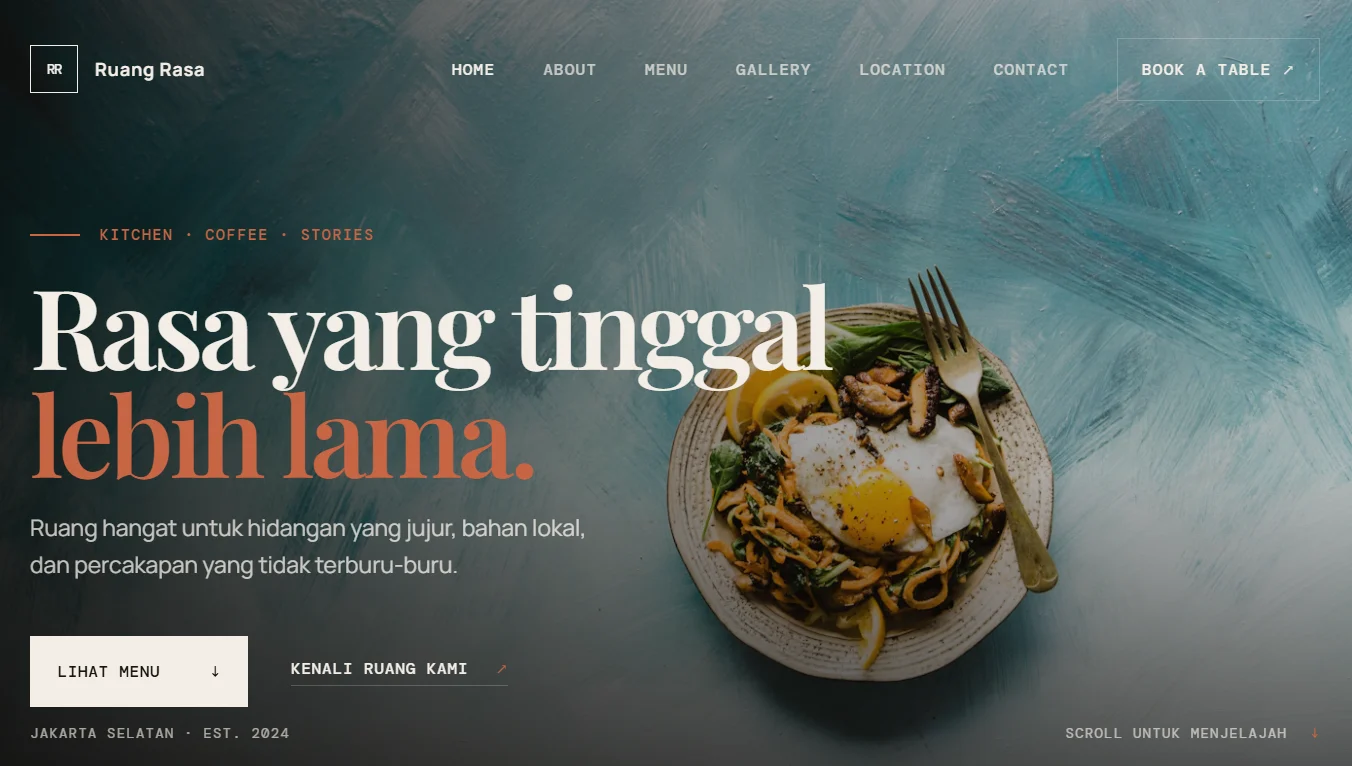 Website Restoran